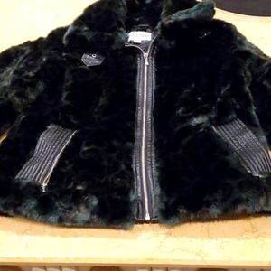 Cole Haan WOMEN fur an leather in emerald leopard